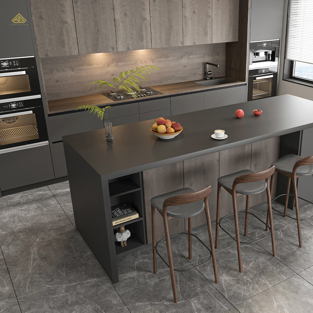 Modern Factory Price Kitchen Cabinet Sets Wood Smart Island