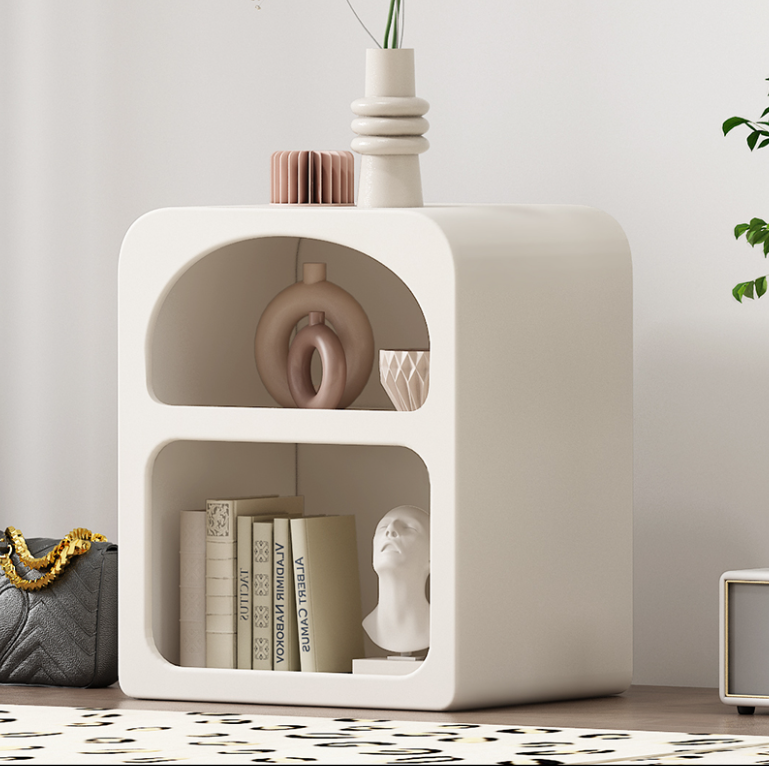 Storage White Wooden Nordic Bedside Table Minimalist Modern Storage Bedroom Nightstand